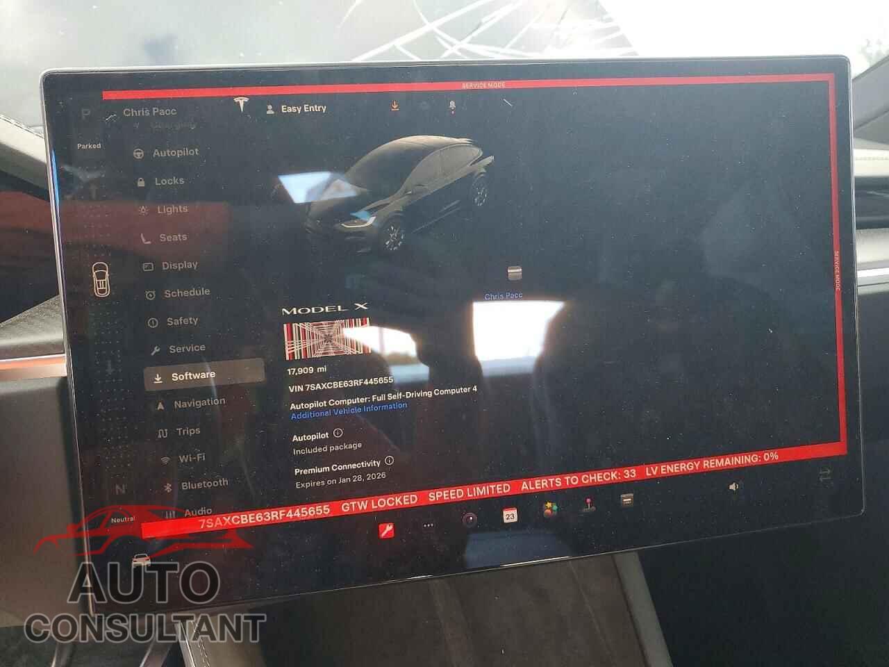 TESLA MODEL X 2024 - 7SAXCBE63RF445655