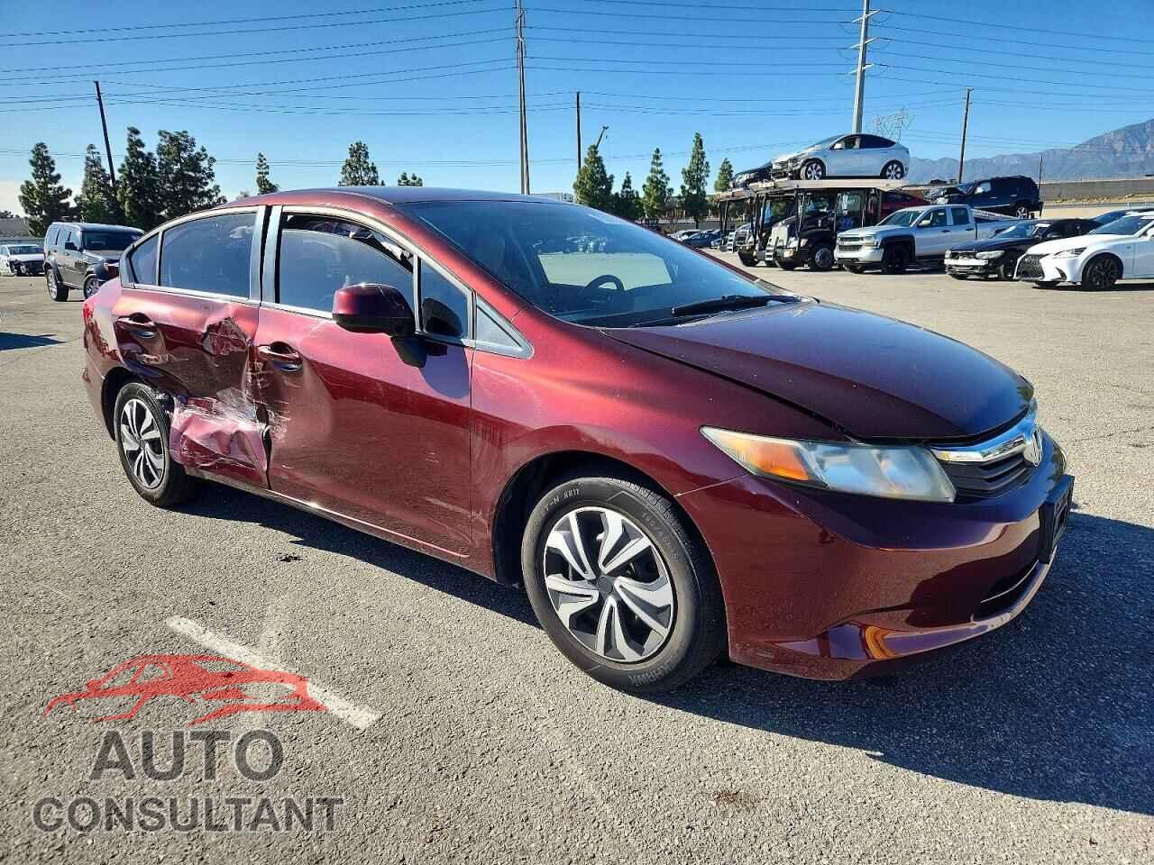 HONDA CIVIC 2012 - 19XFB2F52CE340863