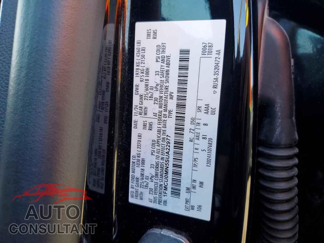 FORD ESCAPE ST 2025 - 1FMCU0MN5SUA22977
