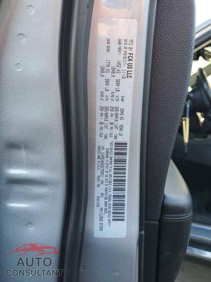 DODGE DURANGO 2017 - 1C4RDHAG5HC724511