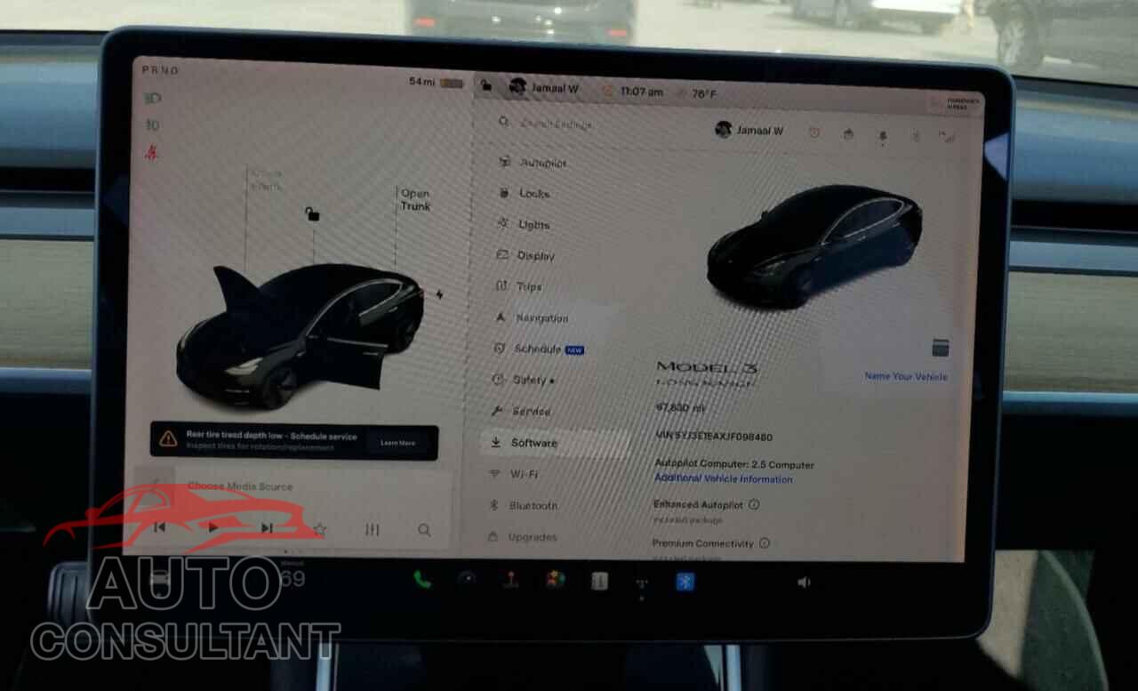 TESLA MODEL 3 2018 - 5YJ3E1EAXJF098480