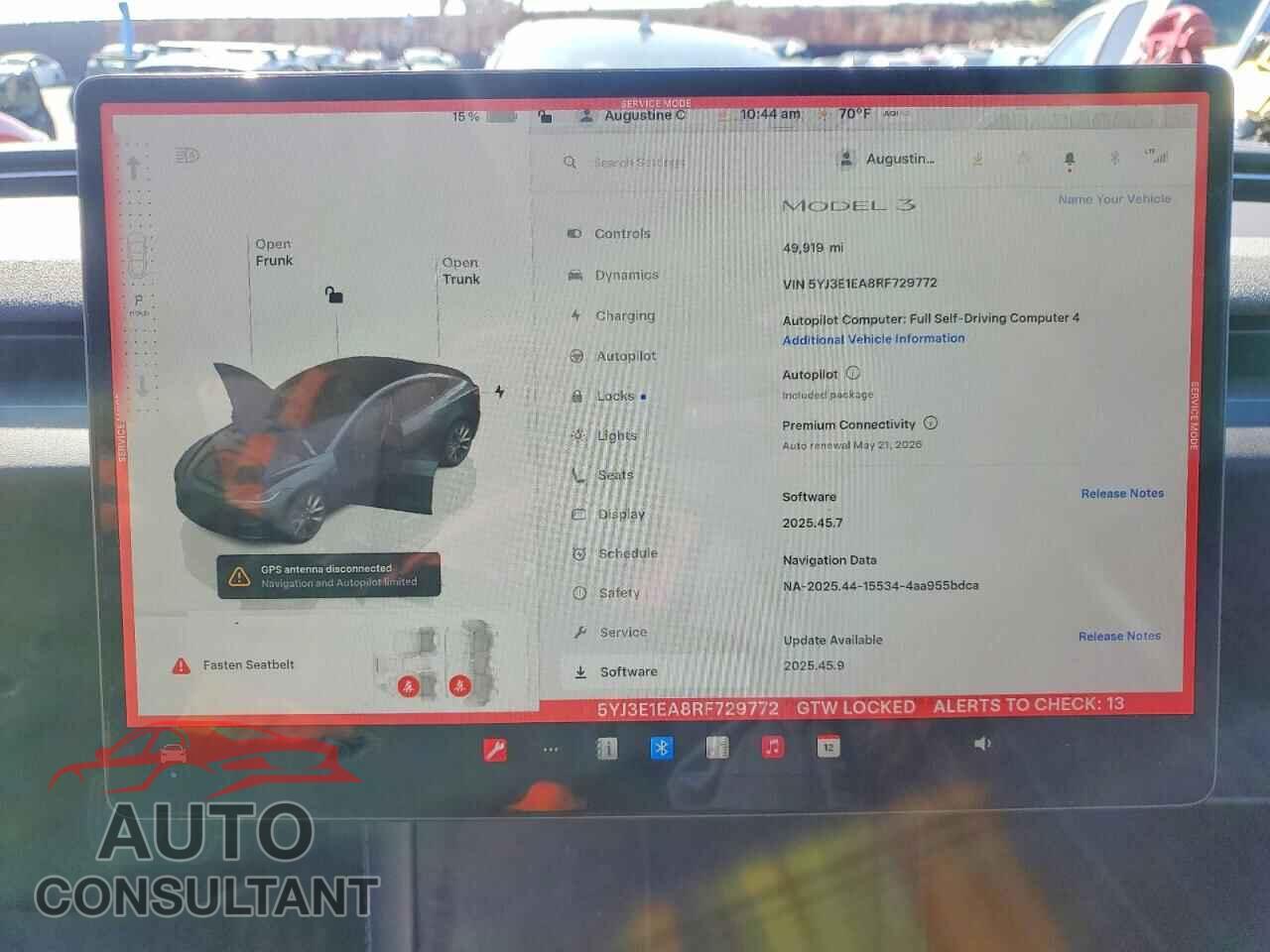 TESLA MODEL 3 2024 - 5YJ3E1EA8RF729772