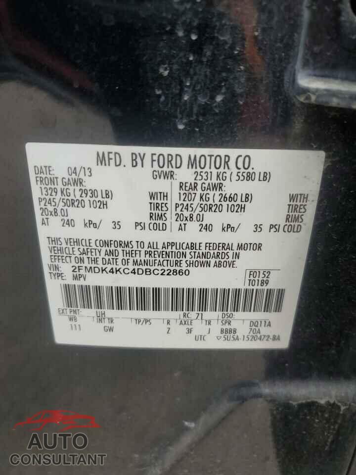 FORD EDGE 2013 - 2FMDK4KC4DBC22860