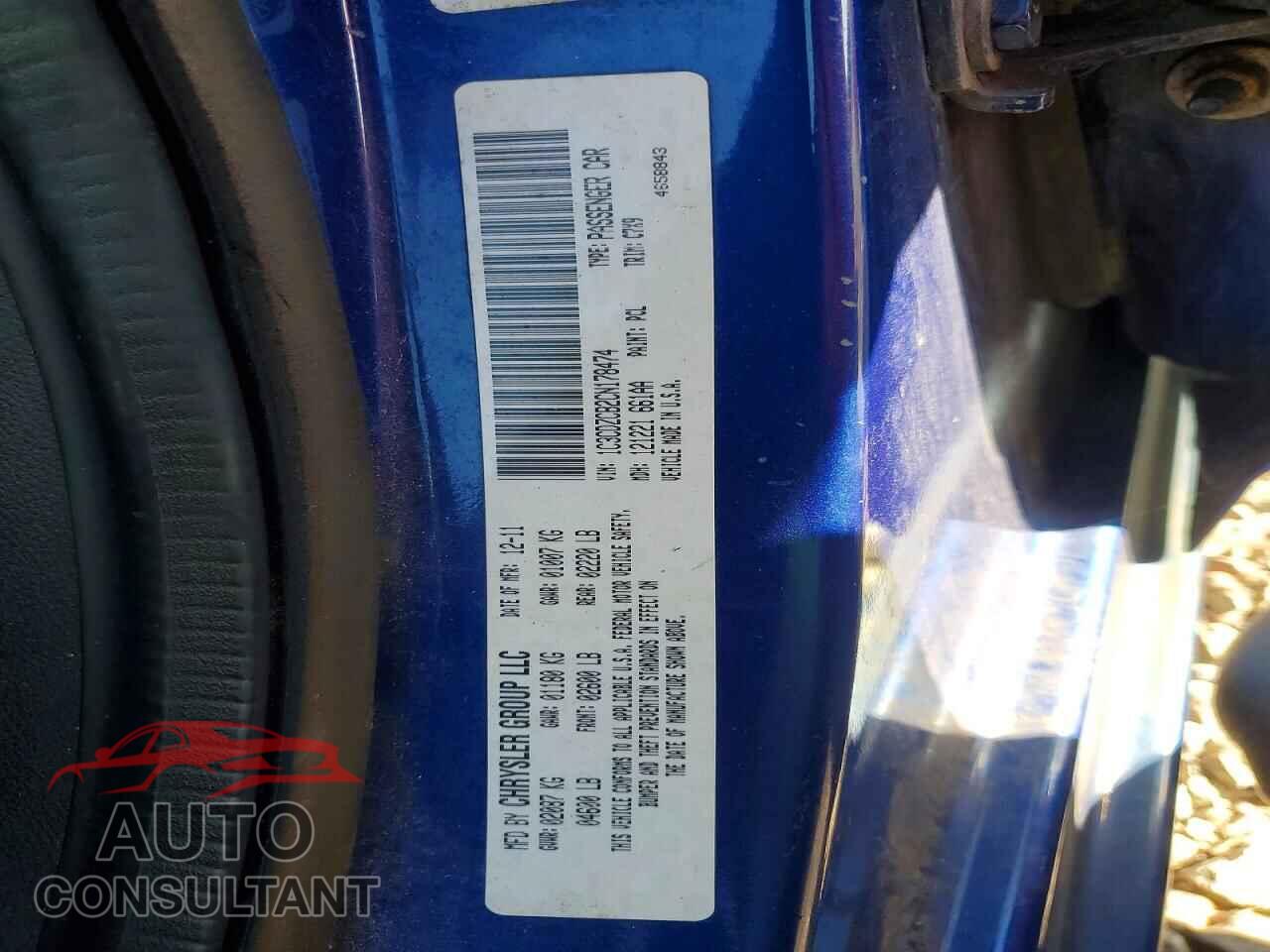 DODGE AVENGER 2012 - 1C3CDZCB2CN178474