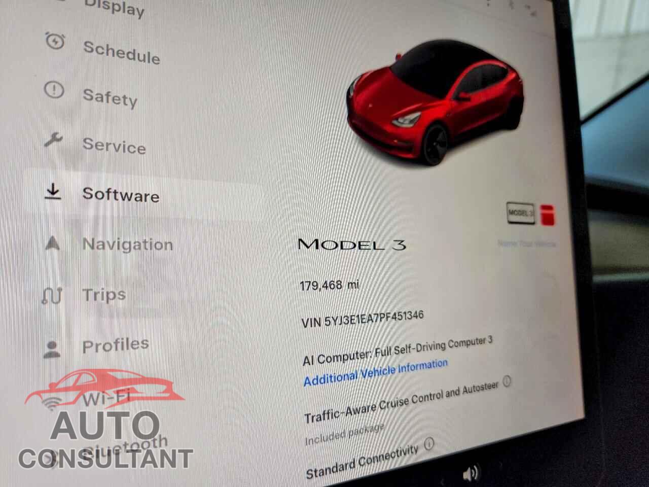 TESLA MODEL 3 2023 - 5YJ3E1EA7PF451346