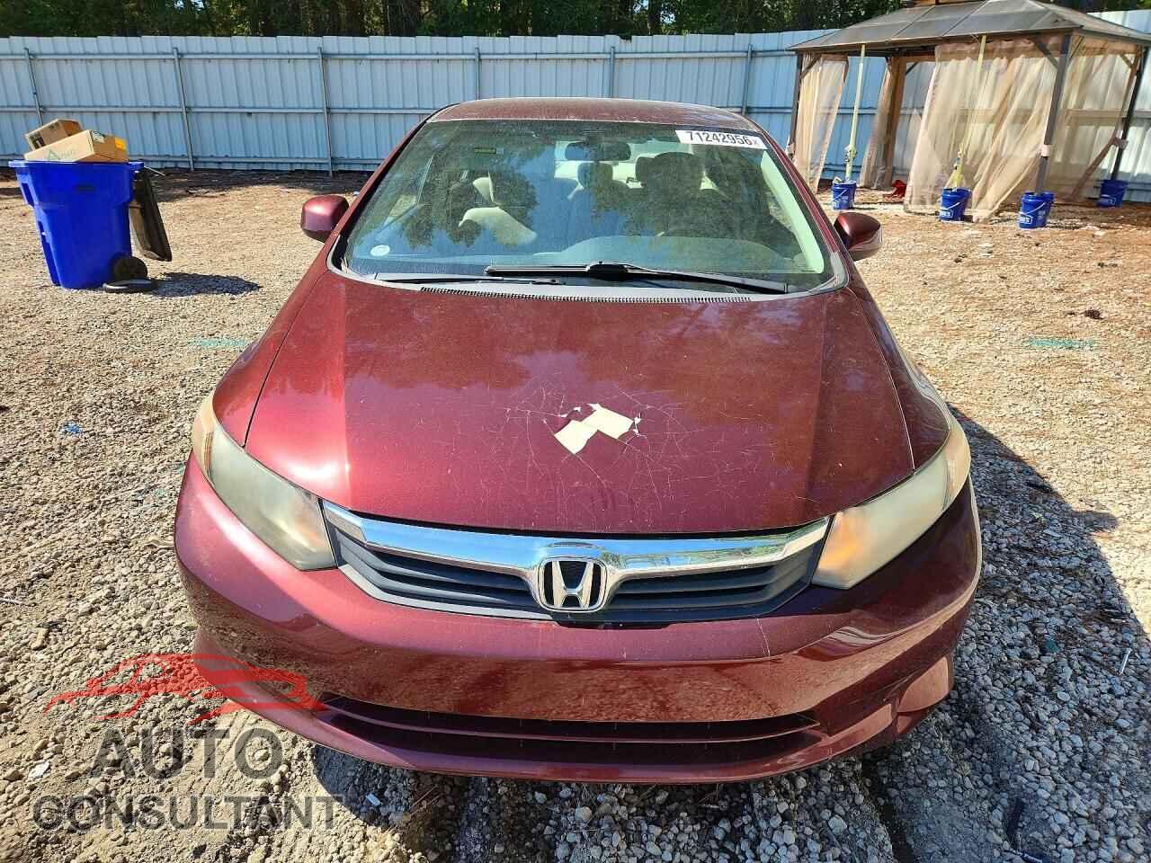 HONDA CIVIC 2012 - 19XFB2F56CE330160