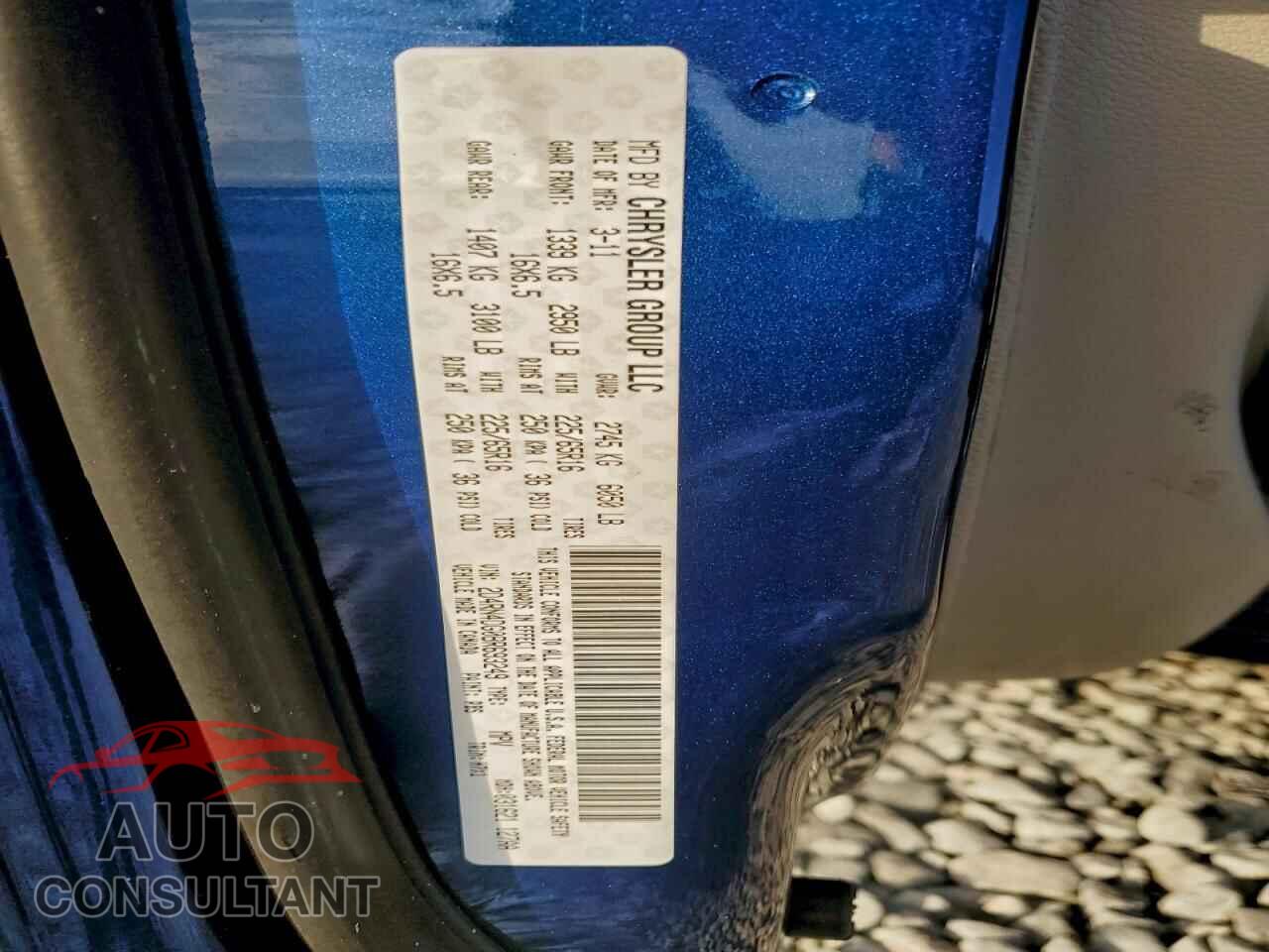 DODGE CARAVAN 2011 - 2D4RN4DG0BR693249