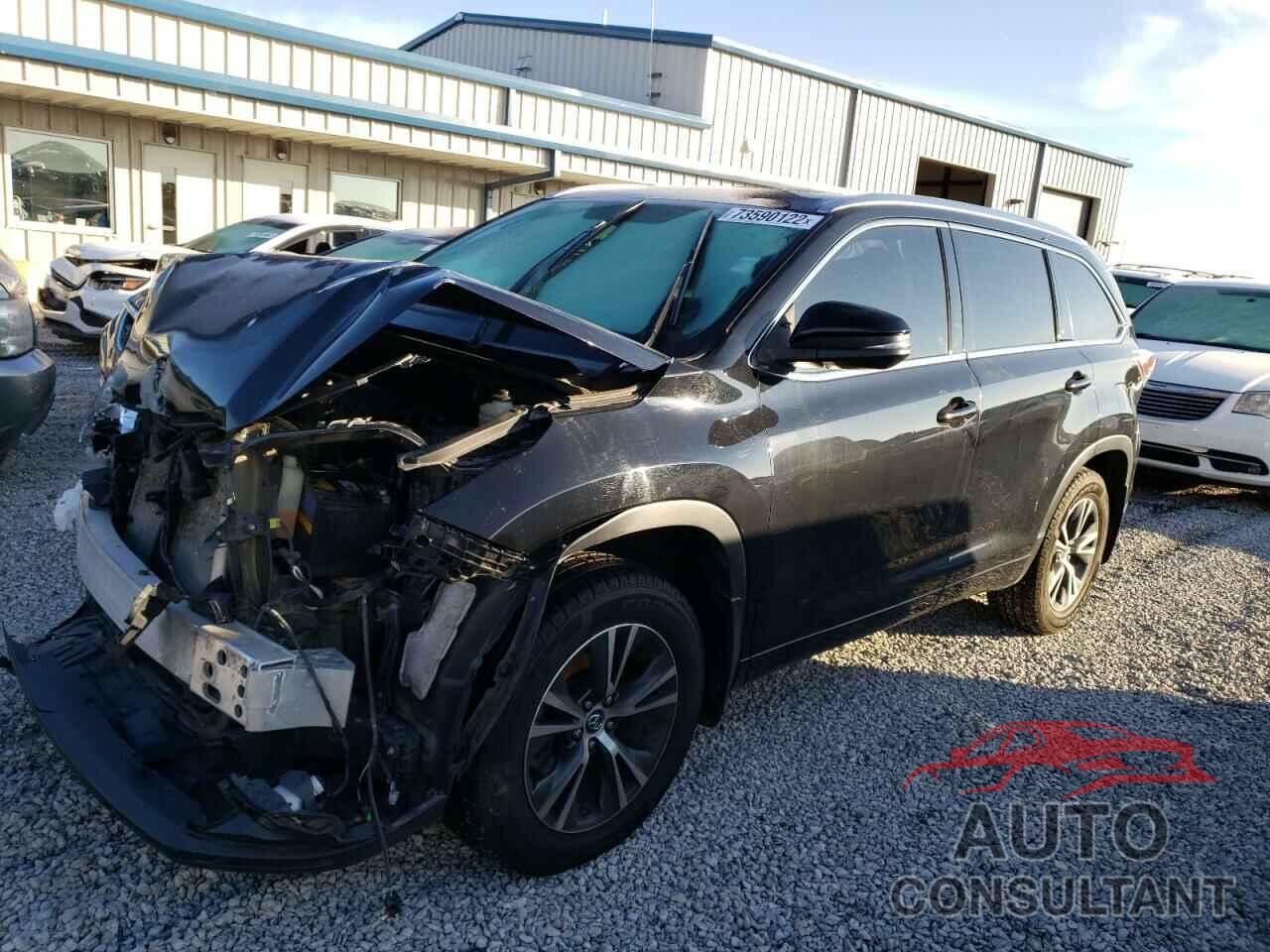 TOYOTA HIGHLANDER 2016 - 5TDJKRFH7GS320858