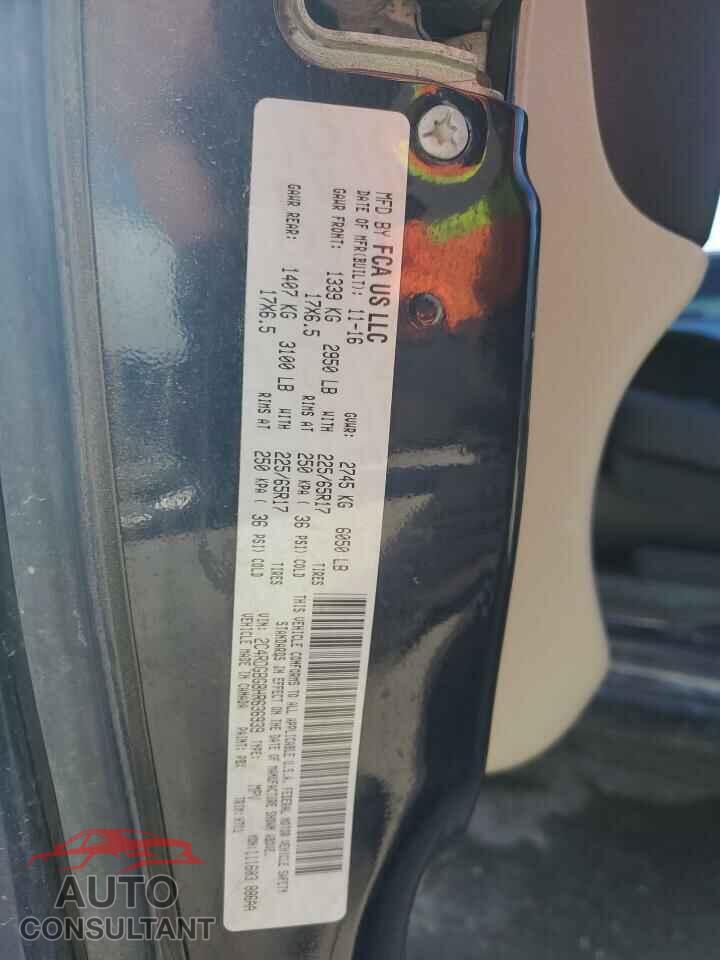 DODGE CARAVAN 2017 - 2C4RDGBG8HR636939