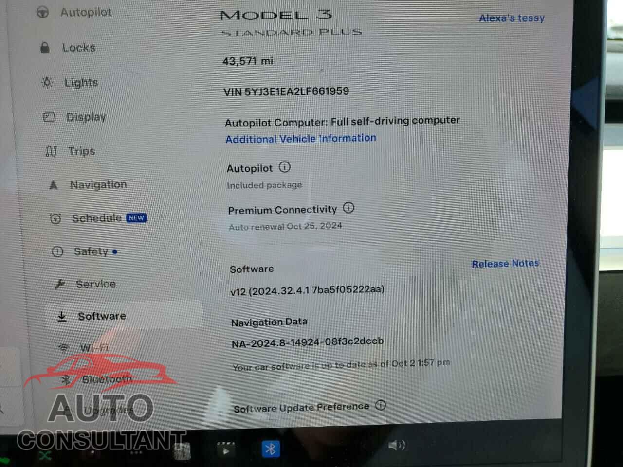 TESLA MODEL 3 2020 - 5YJ3E1EA2LF661959