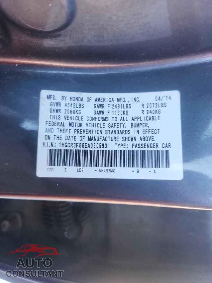 HONDA ACCORD 2014 - 1HGCR3F88EA030593
