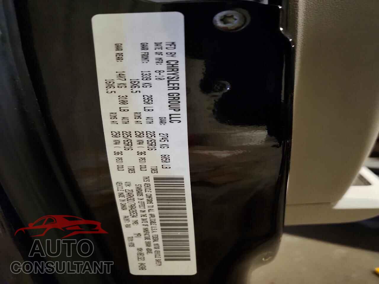 DODGE CARAVAN 2010 - 2D4RN3D17AR426534