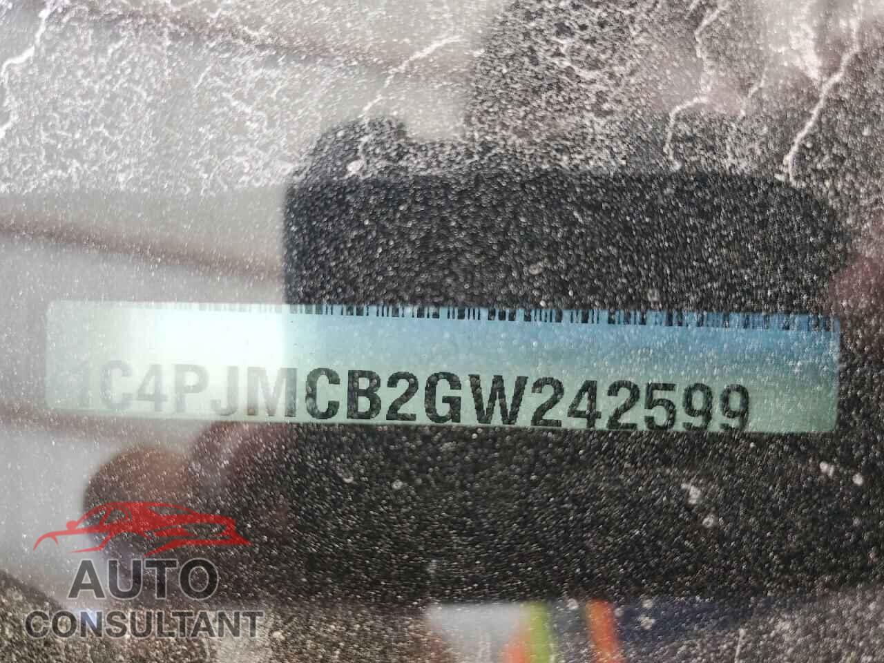 JEEP GRAND CHER 2016 - 1C4PJMCB2GW242599