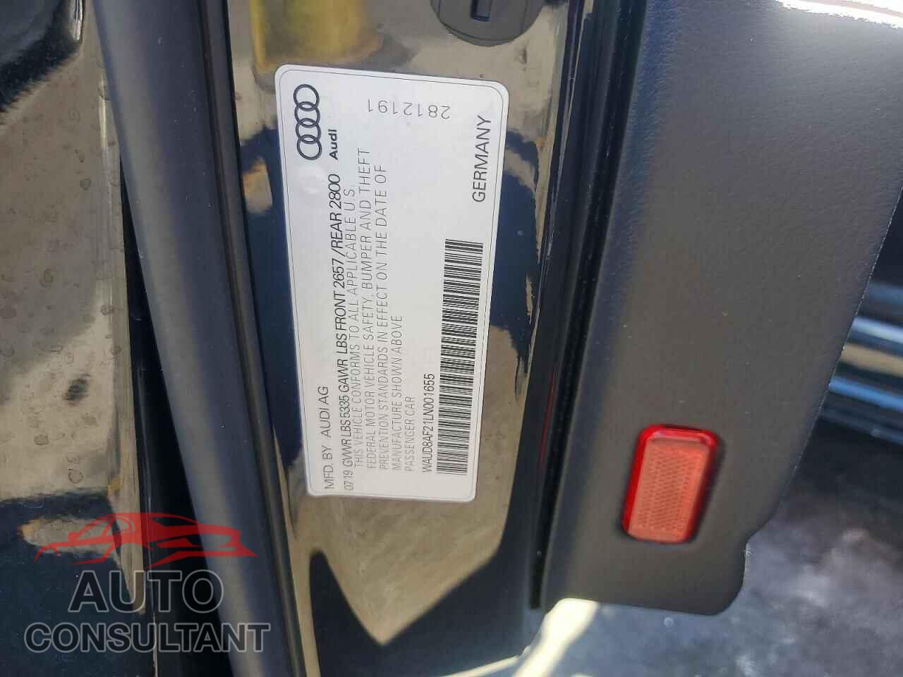 AUDI A6 2020 - WAUD8AF21LN001655