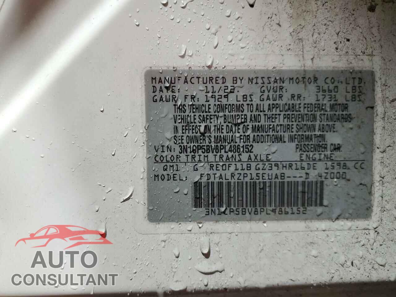 NISSAN KICKS 2023 - 3N1CP5BV8PL486152