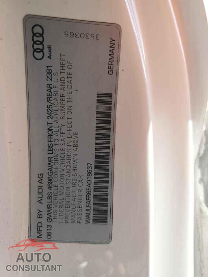 AUDI A5 2014 - WAULFAFR6EA018637