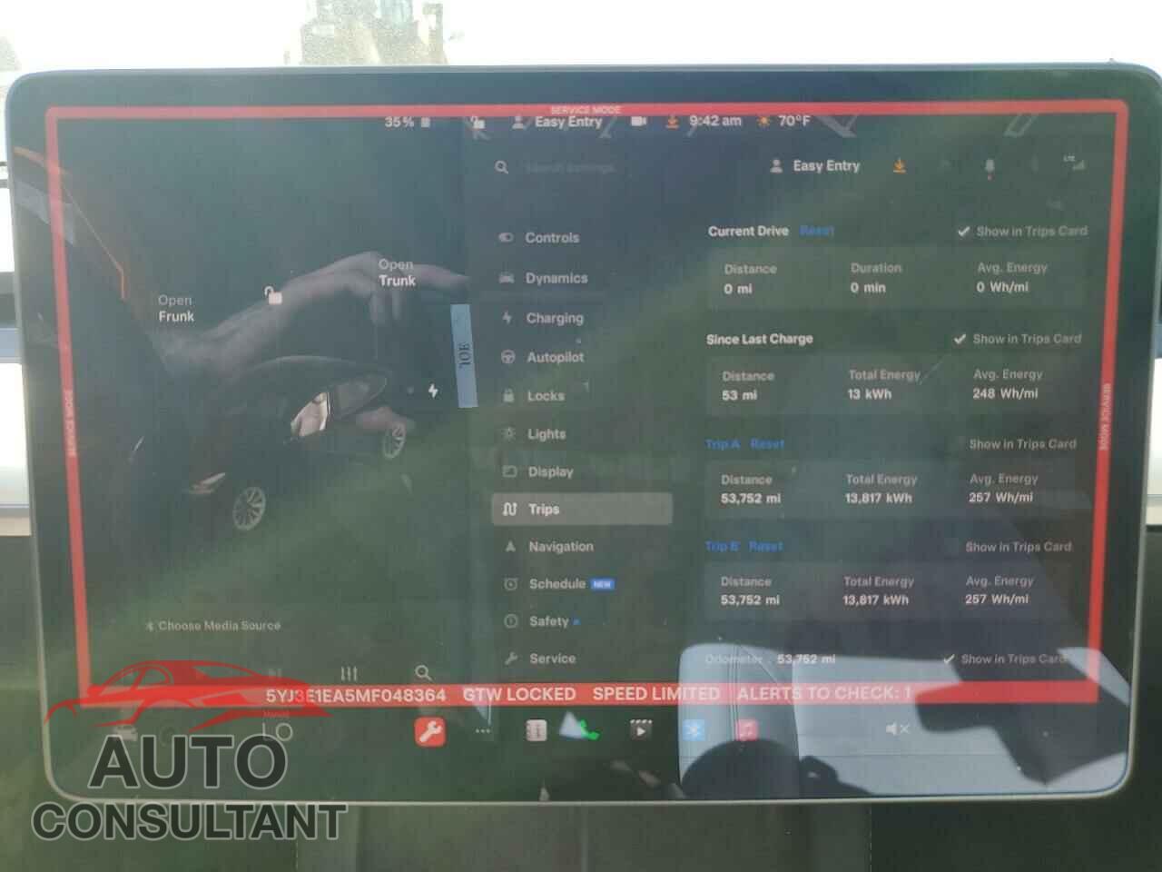 TESLA MODEL 3 2021 - 5YJ3E1EA5MF048364