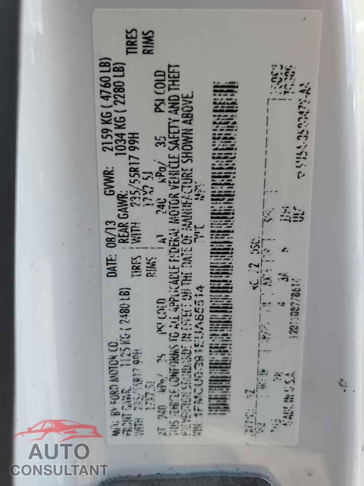 FORD ESCAPE 2014 - 1FMCU0G91EUA85514