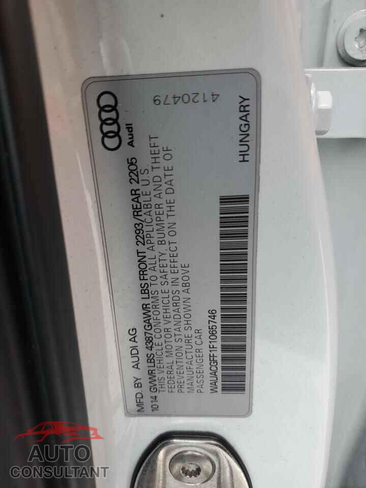 AUDI A3 2015 - WAUACGFF1F1065746
