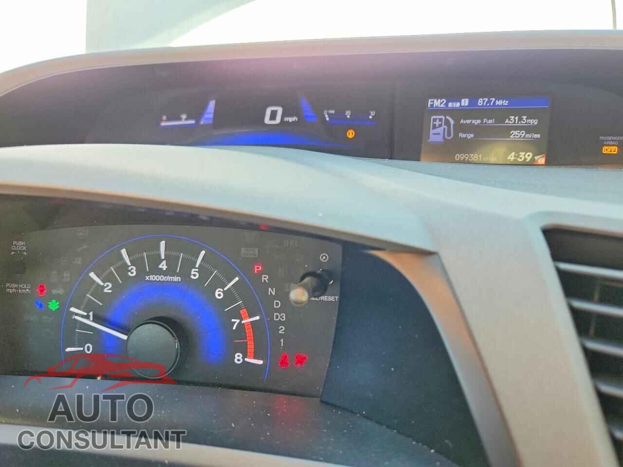 HONDA CIVIC 2012 - JHMFB2F51CS002219
