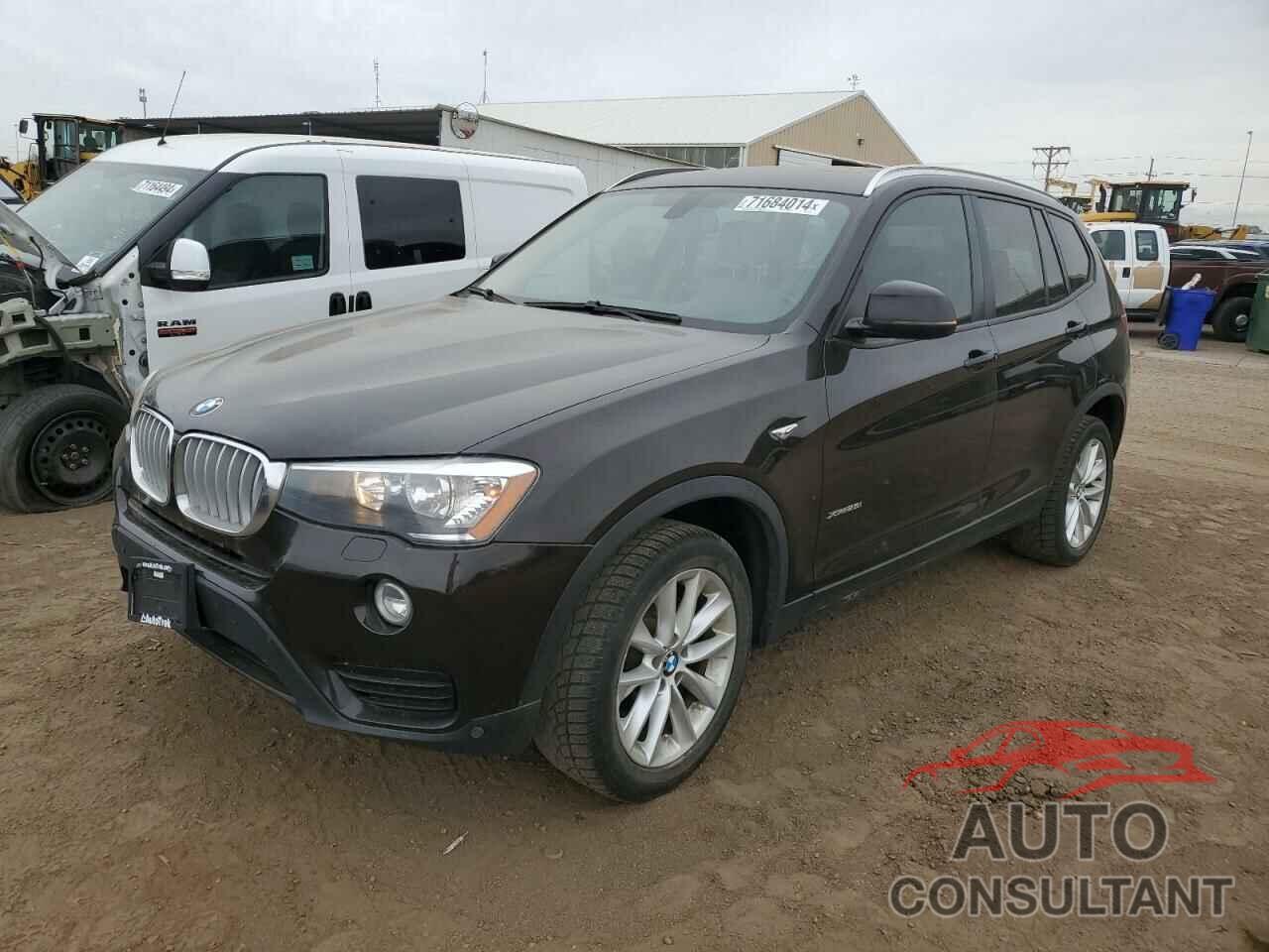 BMW X3 2016 - 5UXWX9C57G0D84985