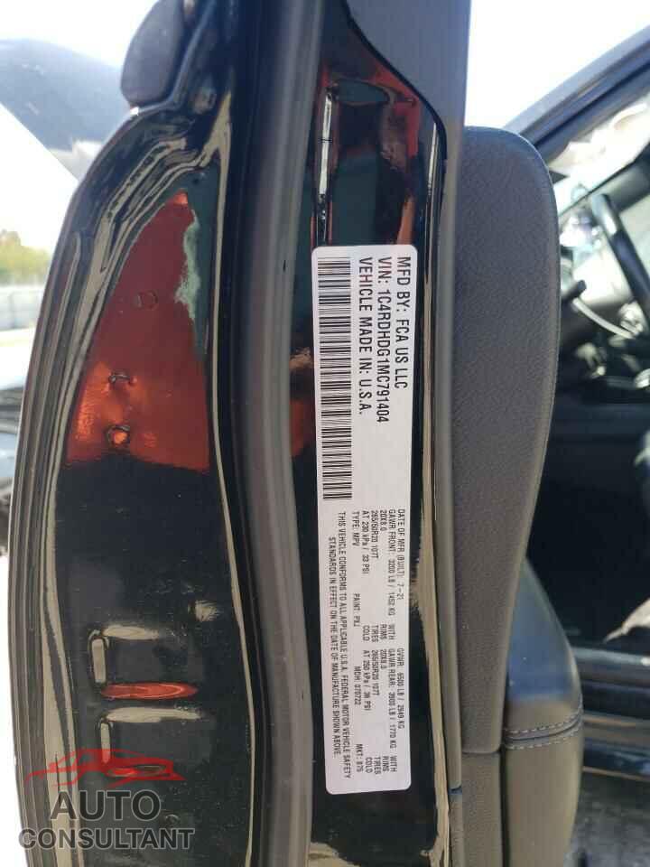 DODGE DURANGO 2021 - 1C4RDHDG1MC791404