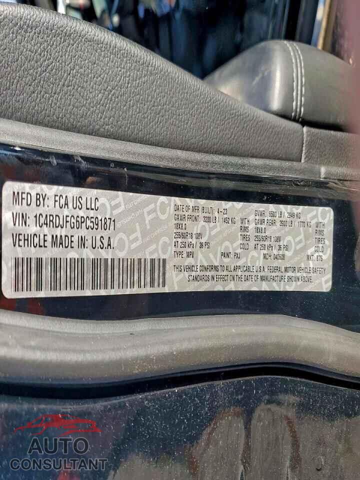 DODGE DURANGO 2023 - 1C4RDJFG6PC591871