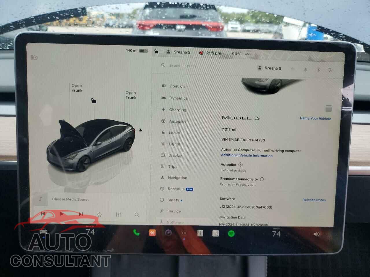 TESLA MODEL 3 2023 - 5YJ3E1EA5PF674730