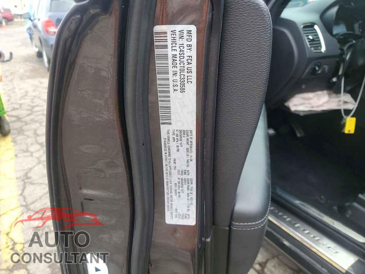 DODGE DURANGO 2020 - 1C4SDJCT0LC330586