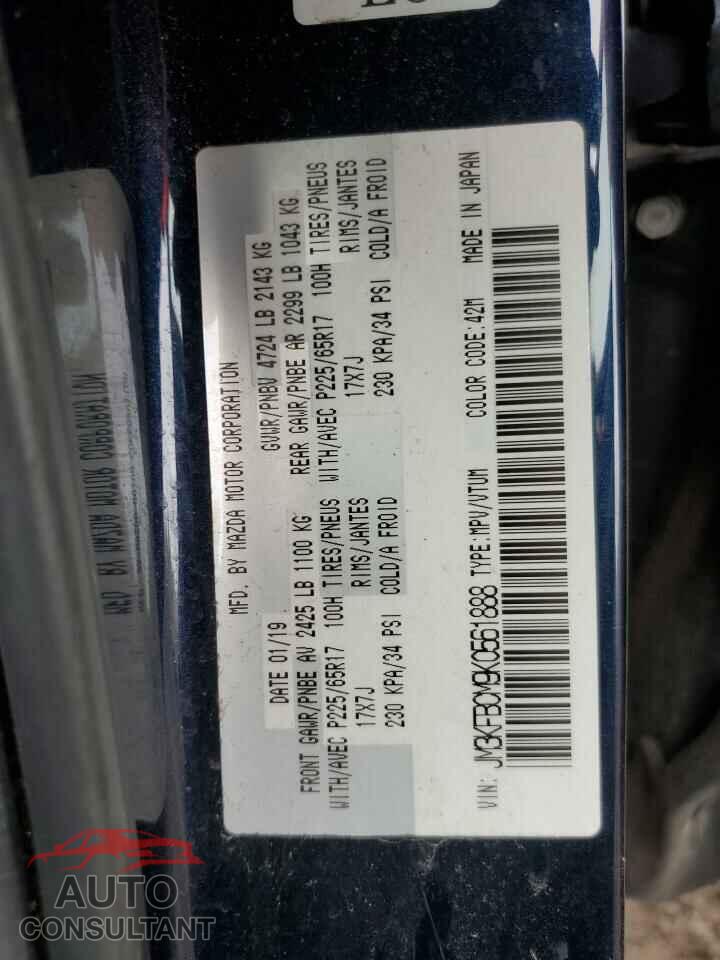 MAZDA CX-5 2019 - JM3KFBCM9K0561888