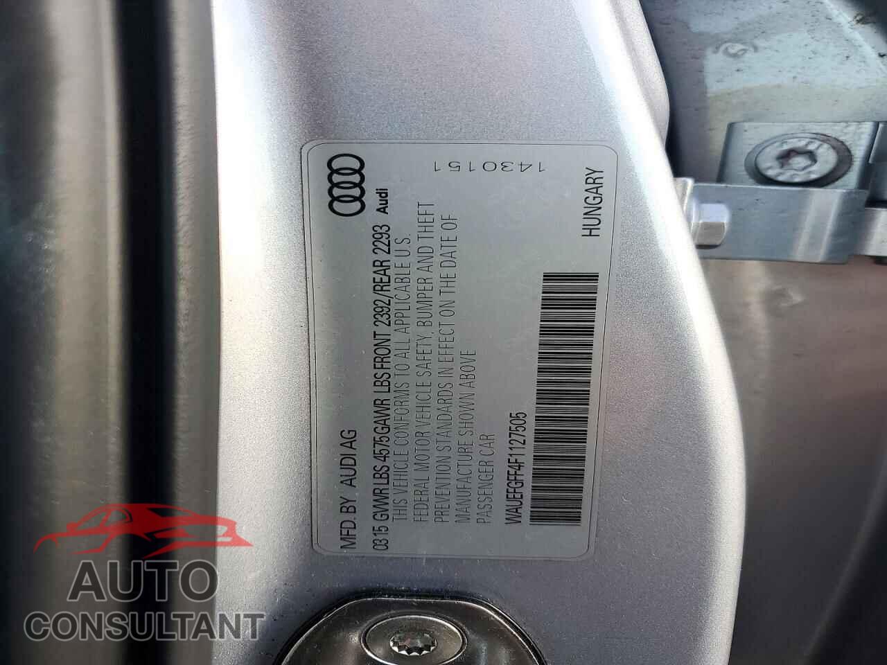 AUDI A3 2015 - WAUEFGFF4F1127505