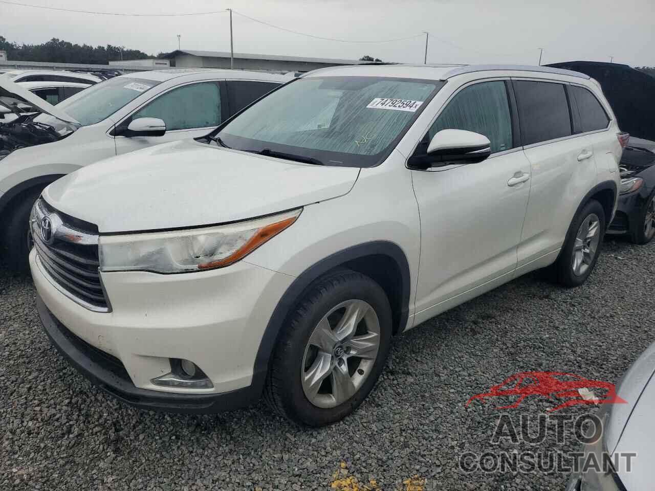 TOYOTA HIGHLANDER 2016 - 5TDYKRFH8GS169334