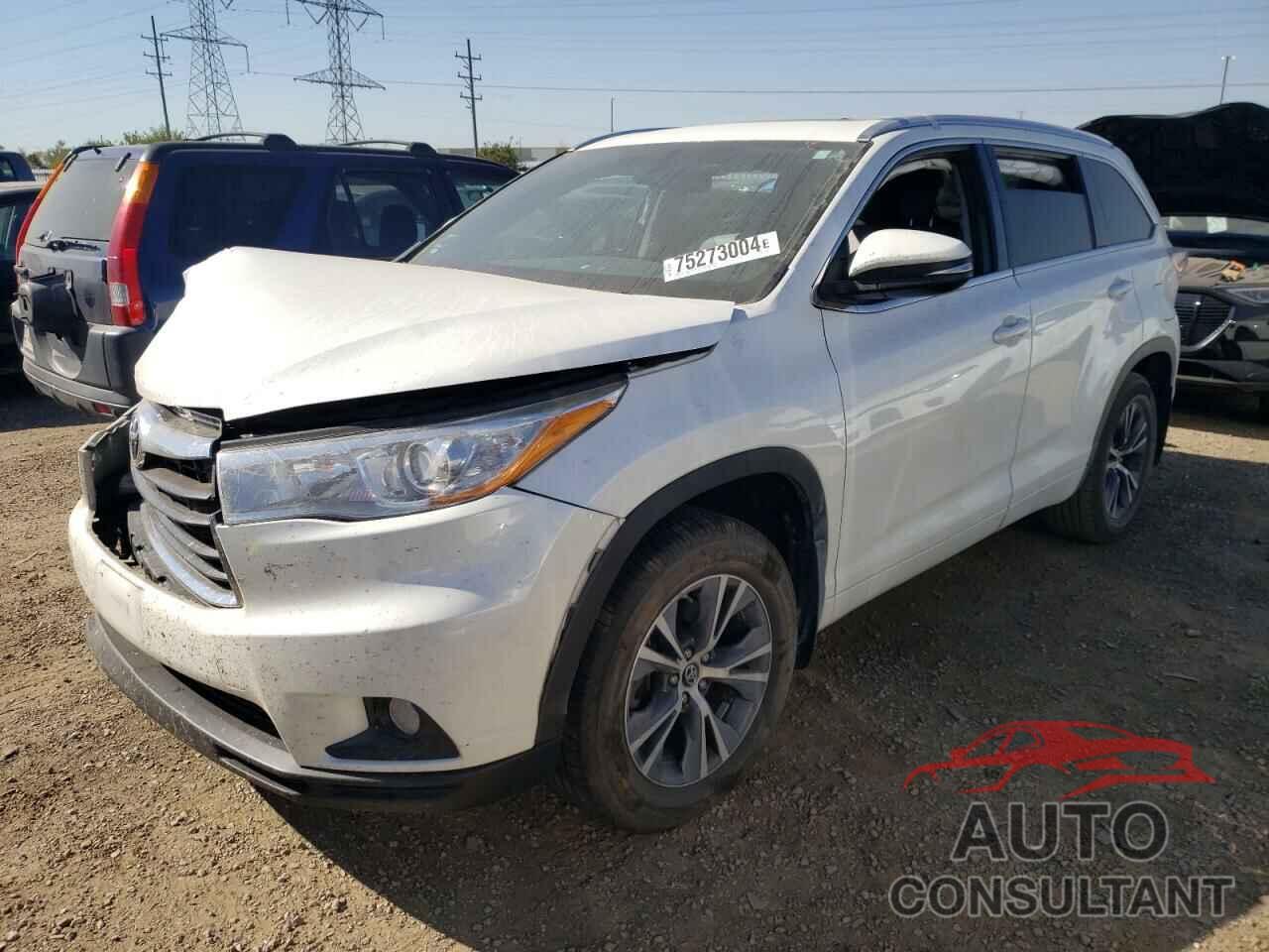 TOYOTA HIGHLANDER 2016 - 5TDJKRFH3GS318900