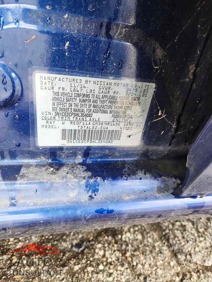 NISSAN VERSA 2017 - 3N1CE2CP3HL354082