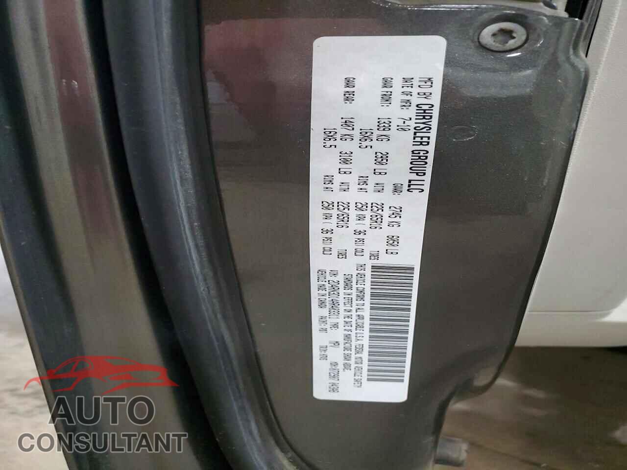 DODGE CARAVAN 2010 - 2D4RN3D14AR403311
