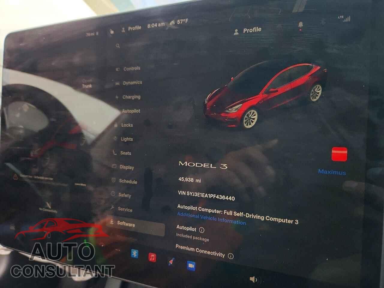 TESLA MODEL 3 2023 - 5YJ3E1EA1PF436440