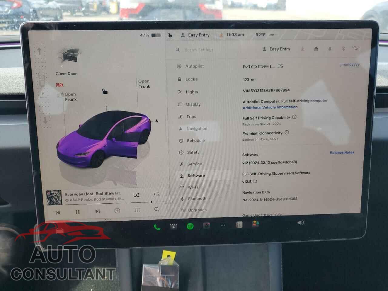 TESLA MODEL 3 2024 - 5YJ3E1EA3RF867994