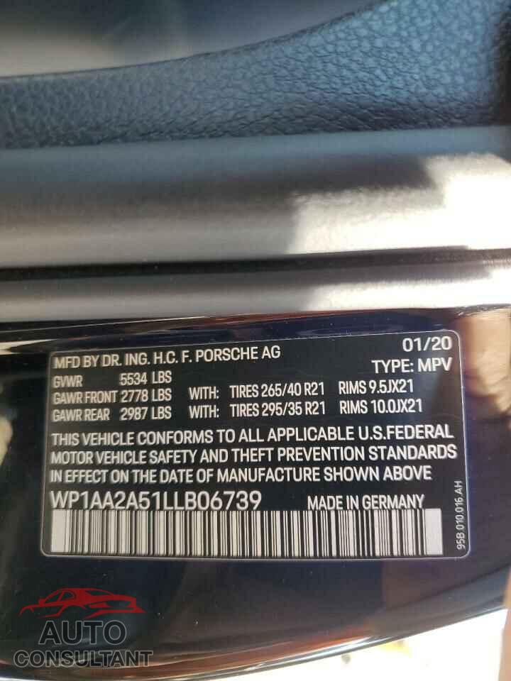 PORSCHE MACAN 2020 - WP1AA2A51LLB06739