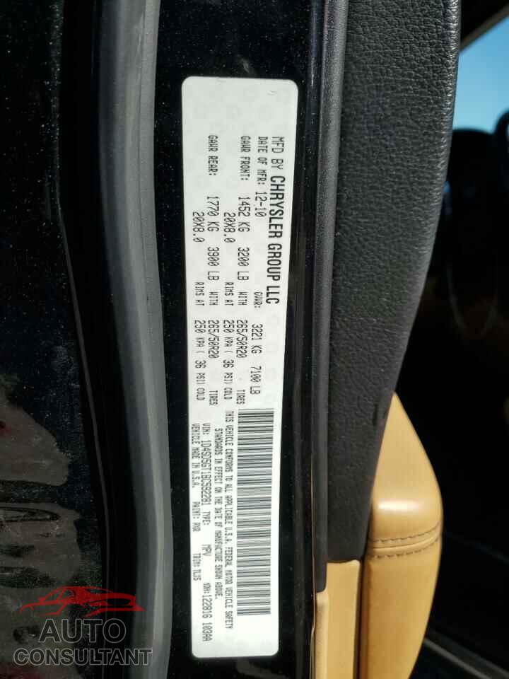DODGE DURANGO 2011 - 1D4SD5GT1BC592281