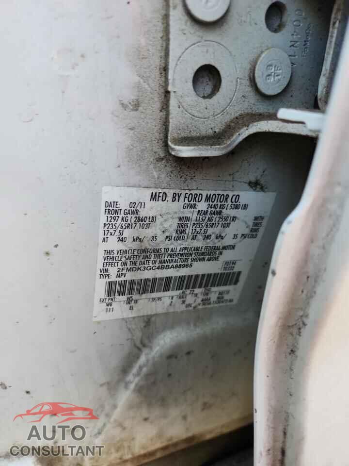 FORD EDGE 2011 - 2FMDK3GC4BBA88965