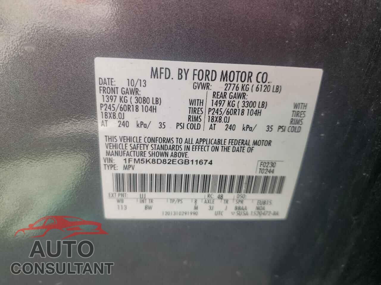 FORD EXPLORER 2014 - 1FM5K8D82EGB11674