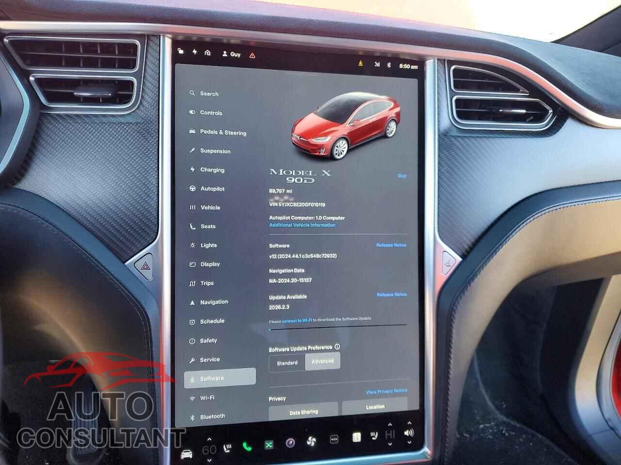 TESLA MODEL X 2016 - 5YJXCBE20GF015119