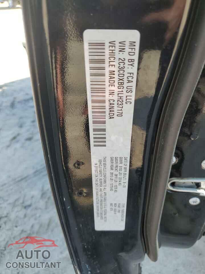 DODGE CHARGER 2020 - 2C3CDXBG1LH237170