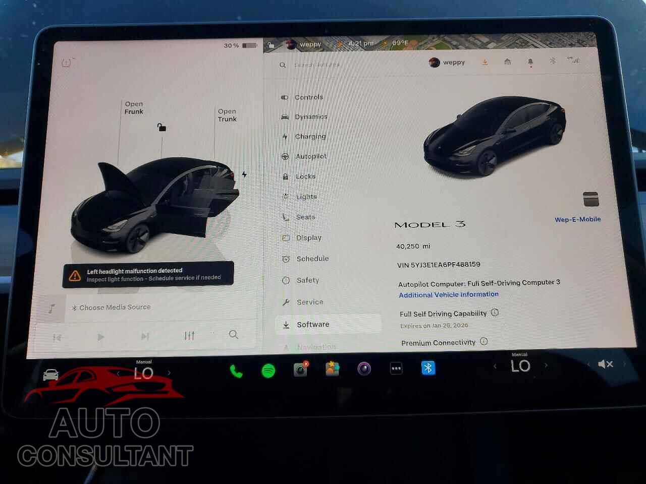 TESLA MODEL 3 2023 - 5YJ3E1EA6PF488159