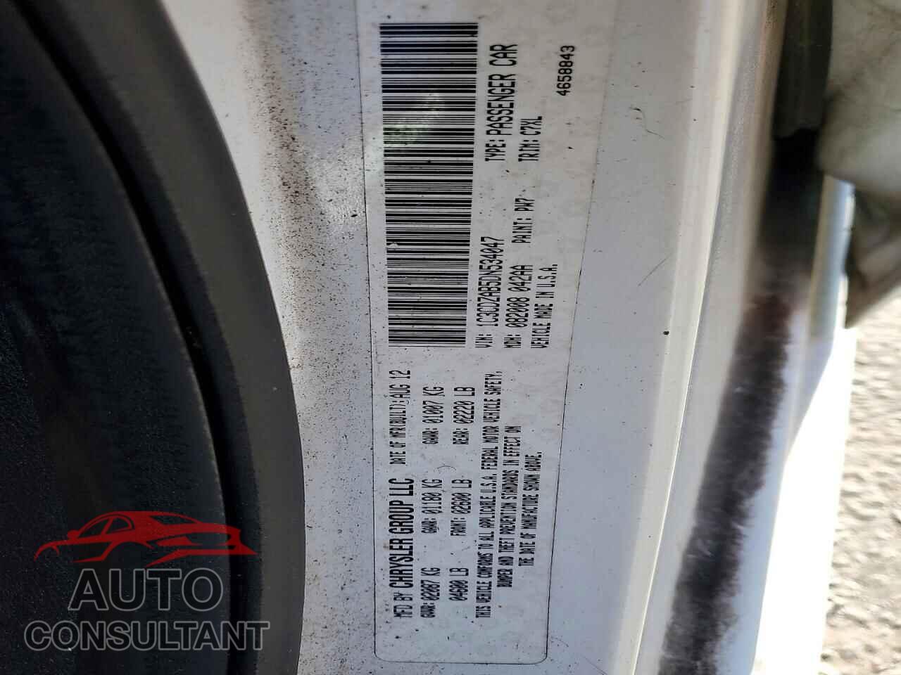 DODGE AVENGER 2013 - 1C3CDZAB5DN534047