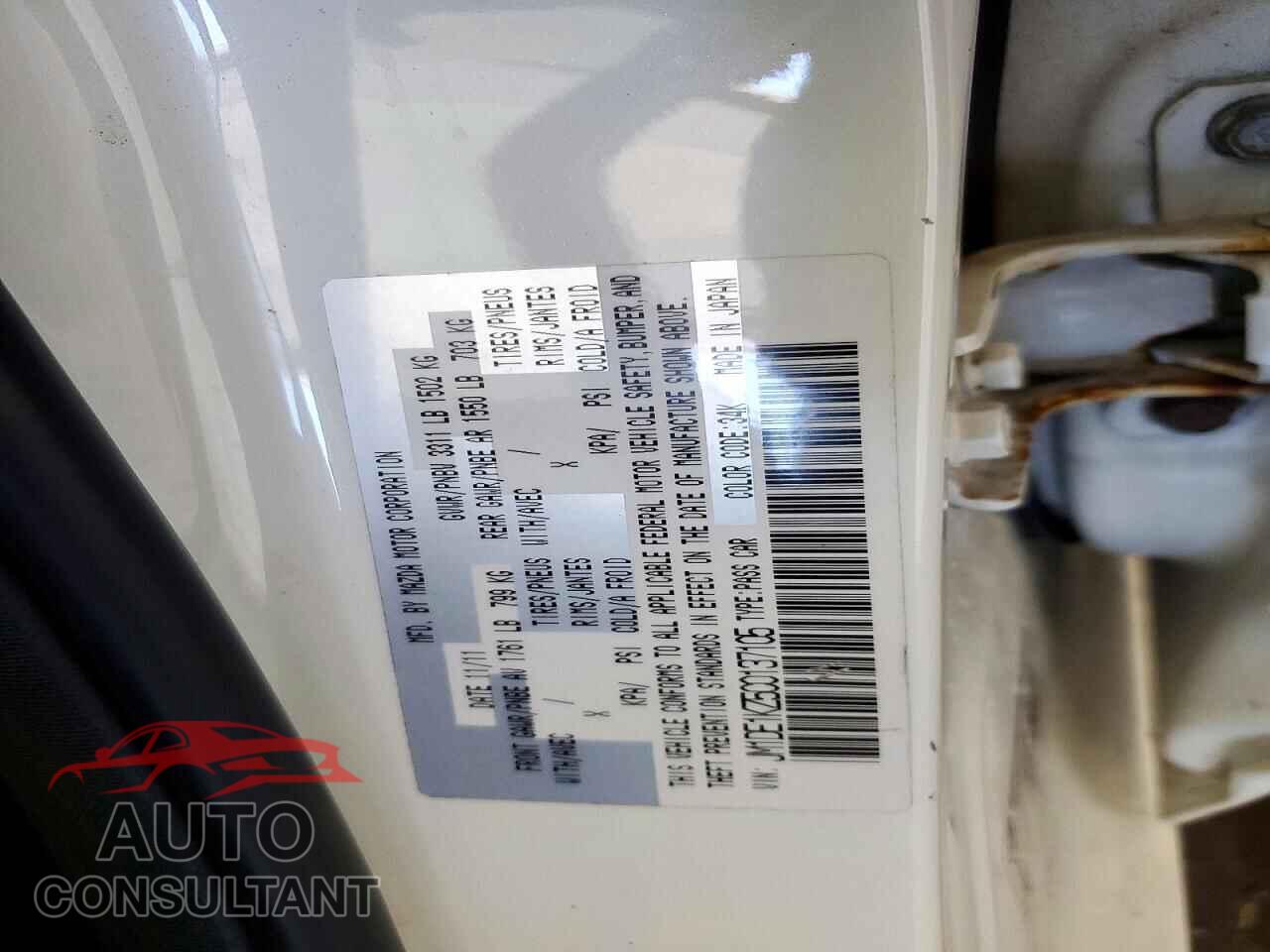 MAZDA 2 2012 - JM1DE1KZ5C0137105