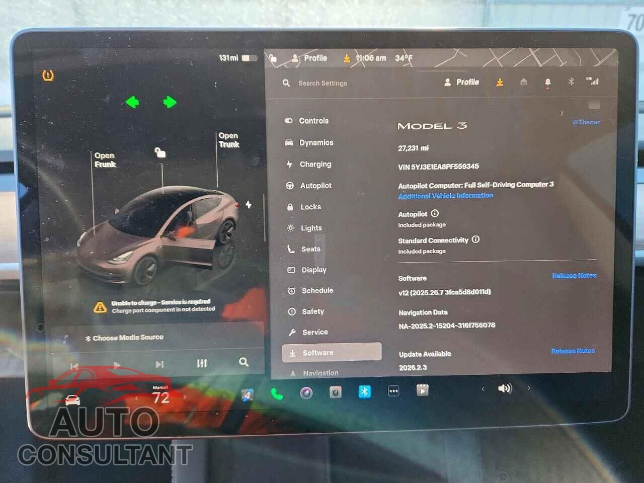 TESLA MODEL 3 2023 - 5YJ3E1EA8PF559345