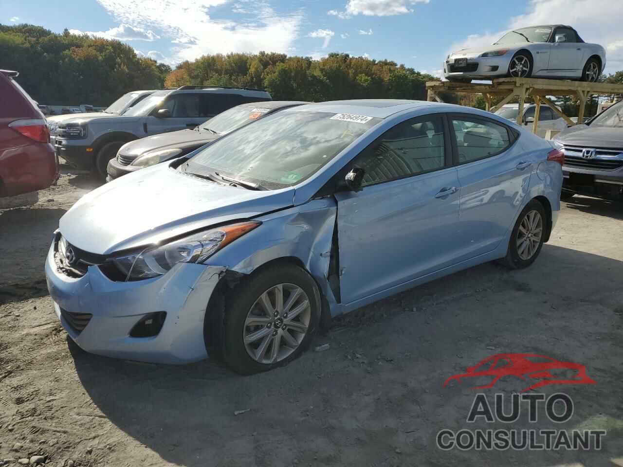 HYUNDAI ELANTRA 2013 - KMHDH4AE9DU579107