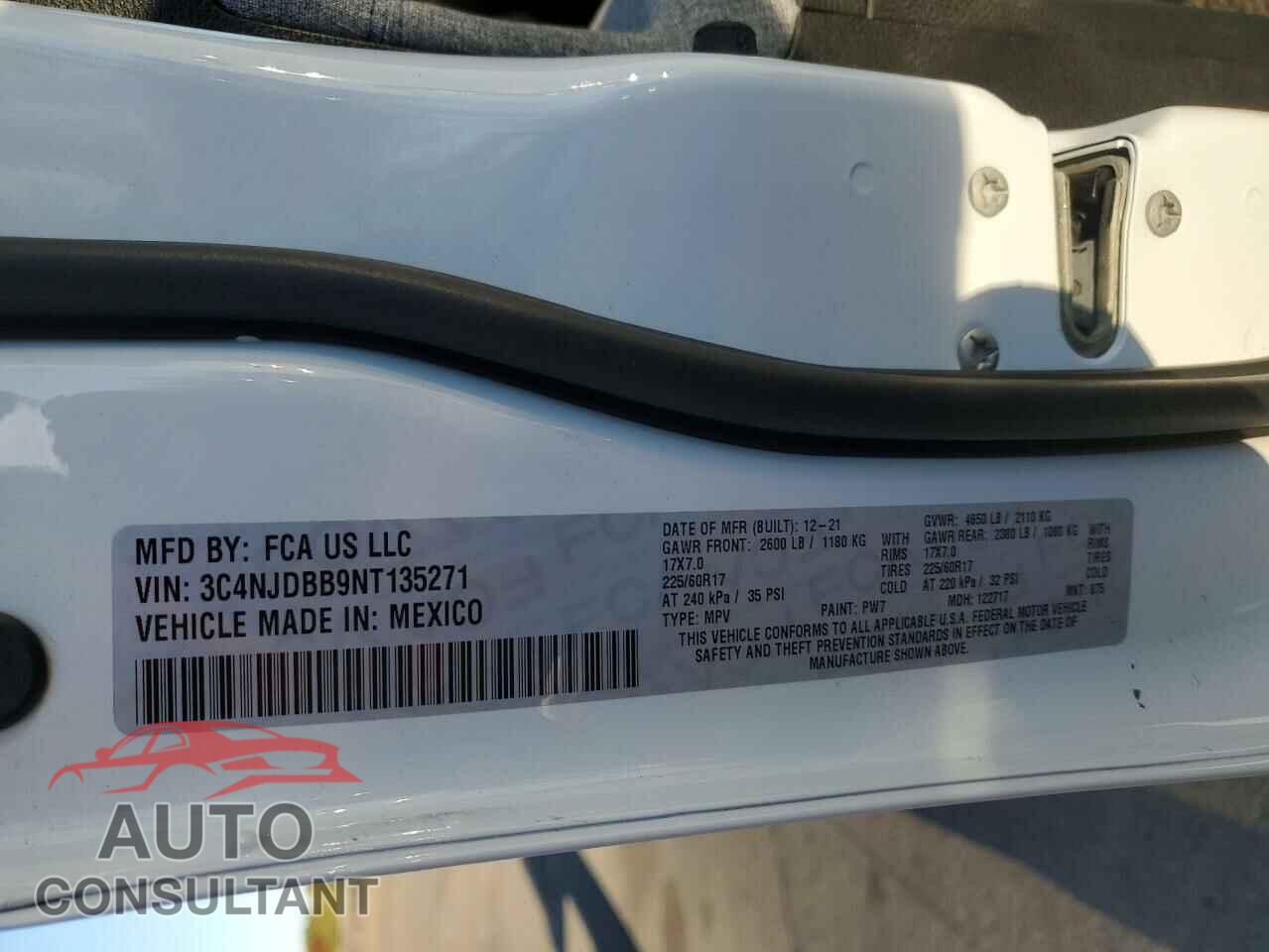 JEEP COMPASS 2022 - 3C4NJDBB9NT135271