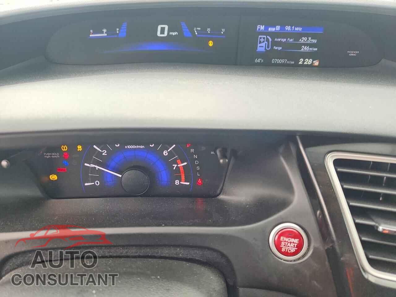 HONDA CIVIC 2014 - 19XFB2F90EE034508